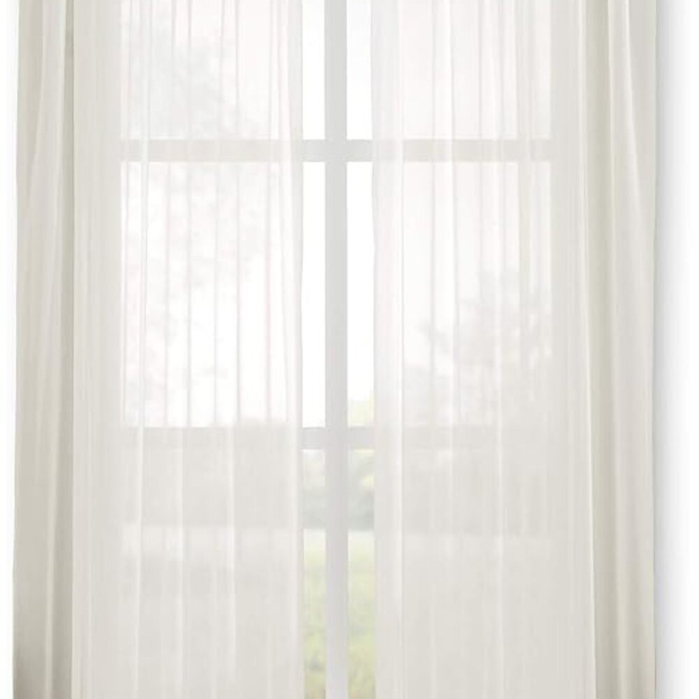 Curtainworks Soho Voile Sheer Pinch Pleat Curtain  2 Panels